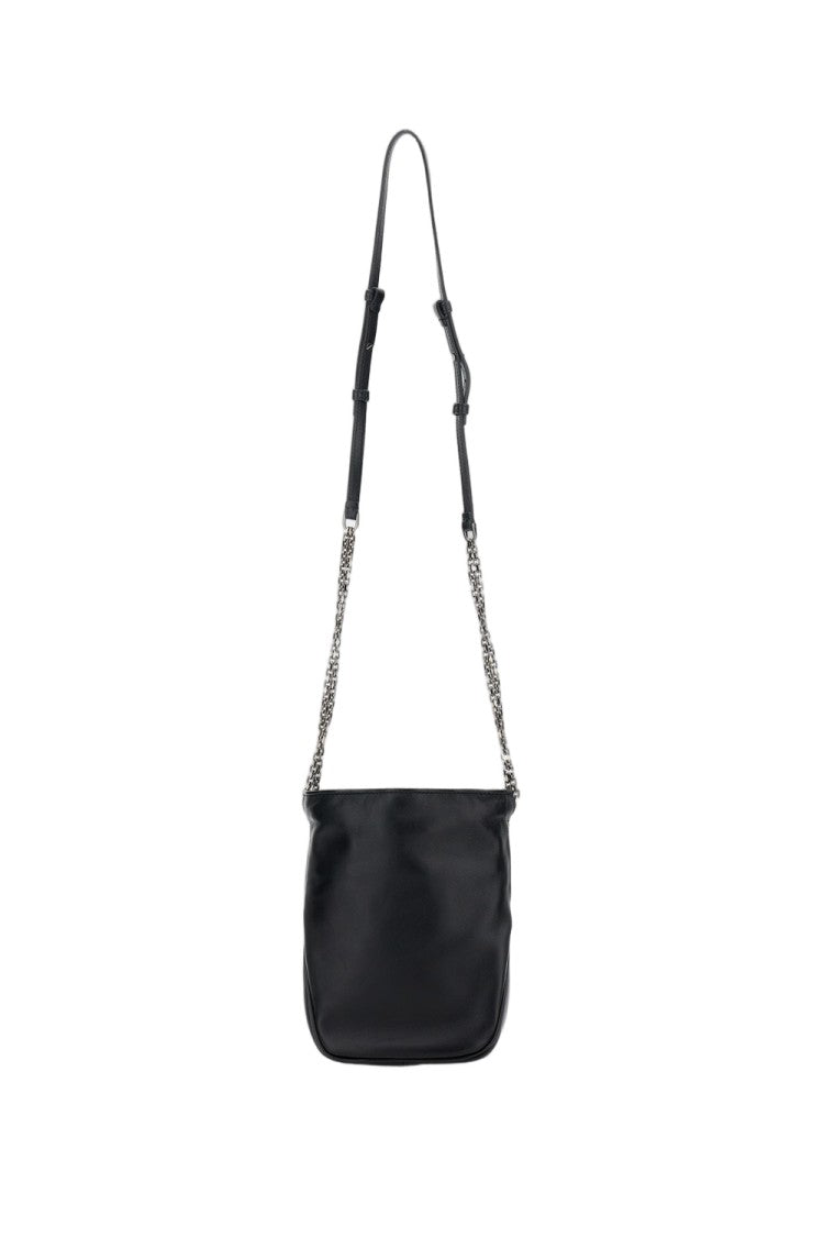 Roger Vivier Soft Leather Shoulder Bag With Silver Embellishment