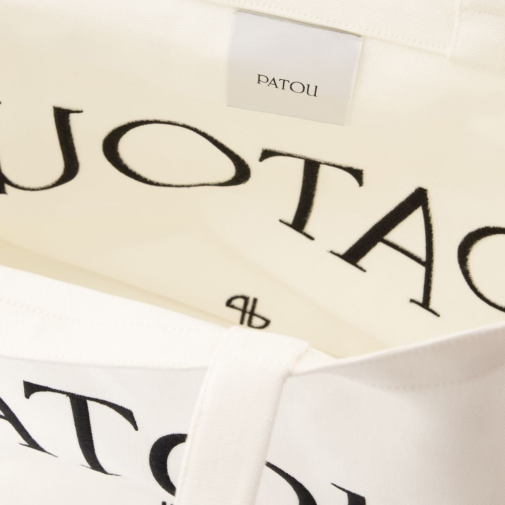 Patou Large Shopper Bag - Cotton - White