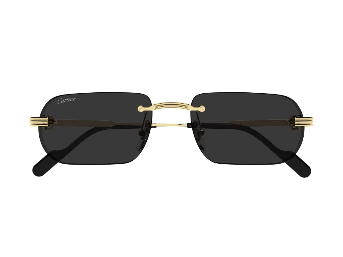 Cartier Gold Ct0577s Rimless Square Sunglasses