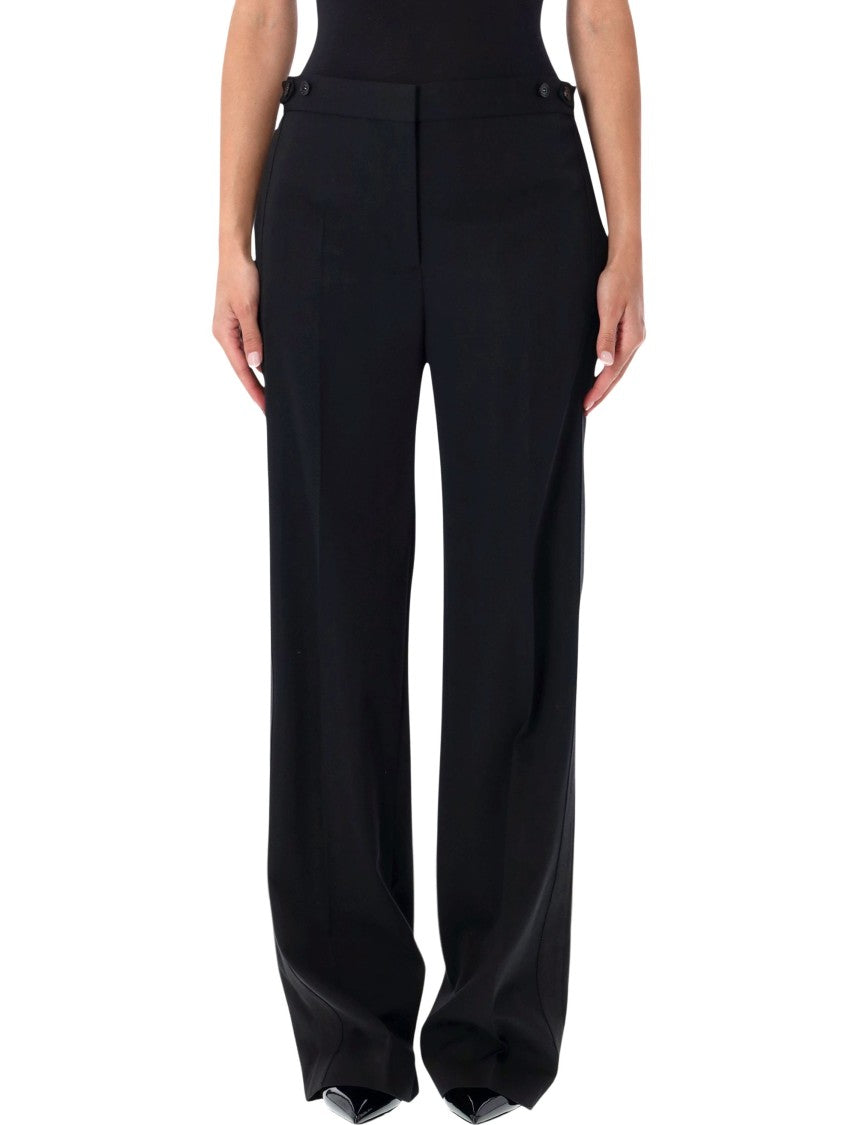 Stella Mccartney Tailored Black Tuxedo Pants With Silhouette