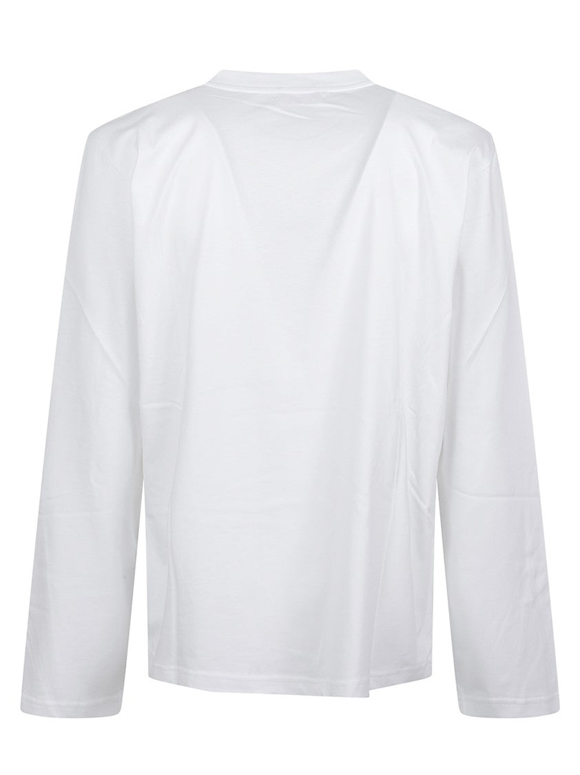 Moschino Long Sleeve Zipped Cotton T-Shirt