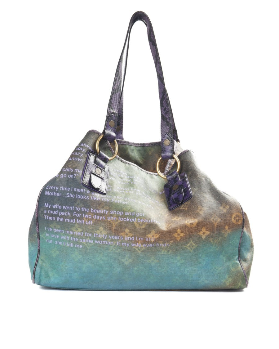 Louis Vuitton Multicolor Monogram Heartbreak Jokes Gm Canvas Tote Bag
