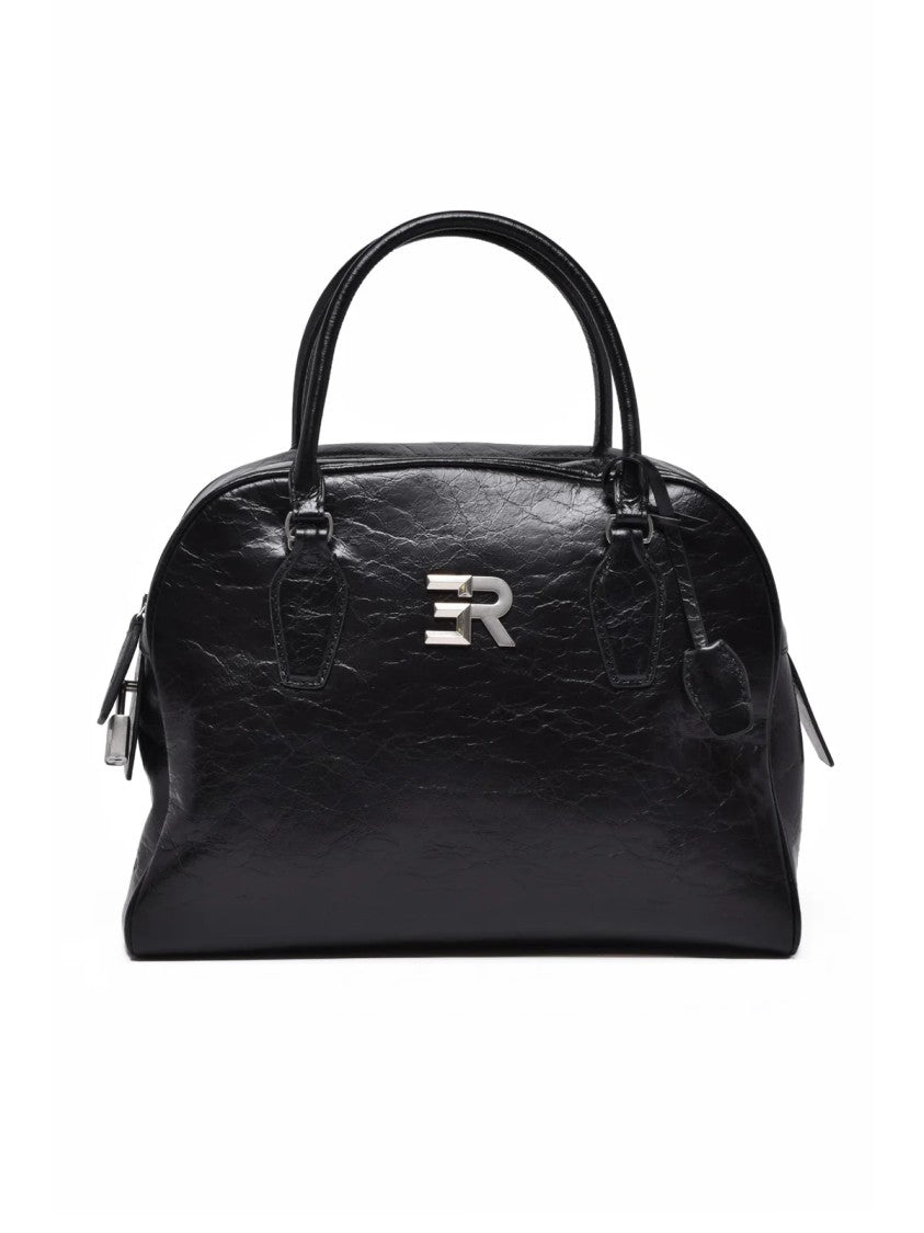 Ermanno Firenze Anita Handbag In 100% Cowhide Leather With Versatile Carrying Options
