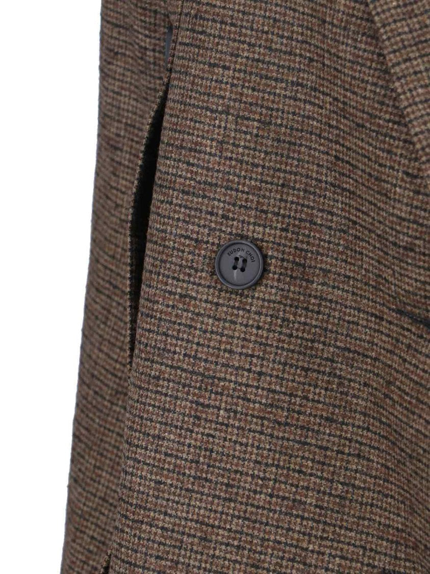 Eudon Choi Structured Tailored Brown Jacket With Classic Silhouette