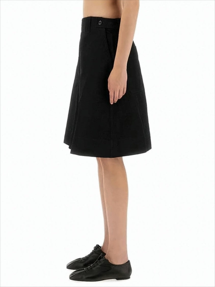 Margaret Howell Structured A-Line Midi Skirt With Clean Design