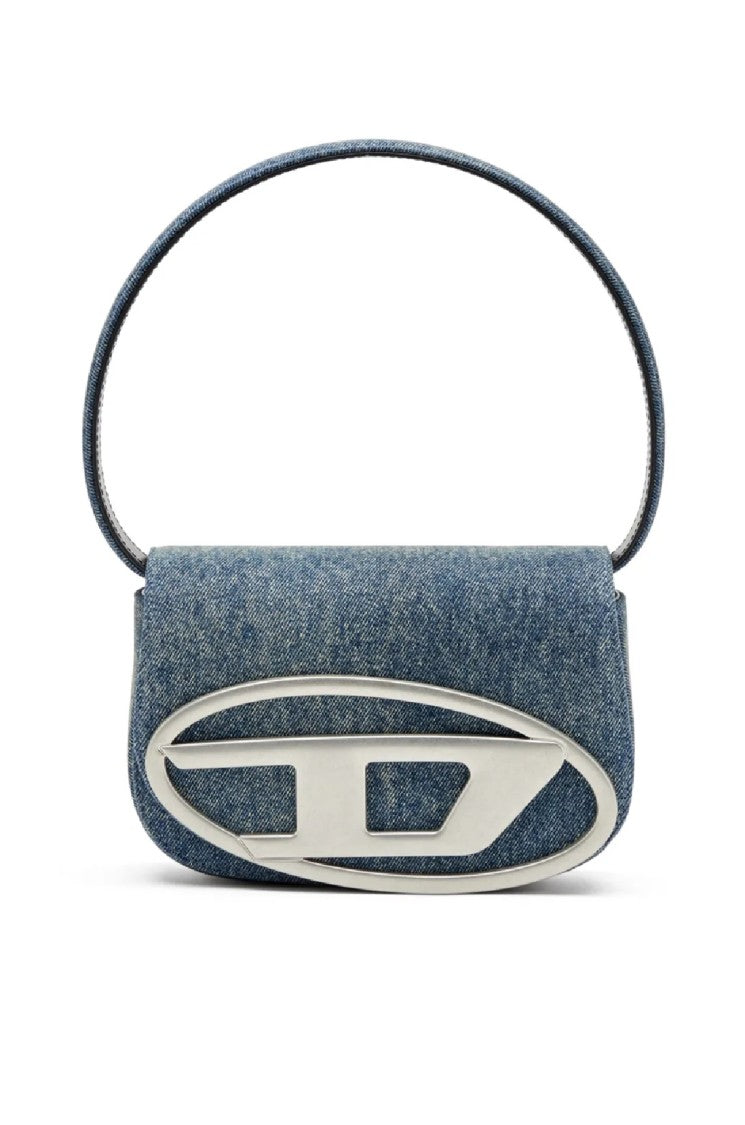 Diesel Structured Denim-Like Shoulder Bag