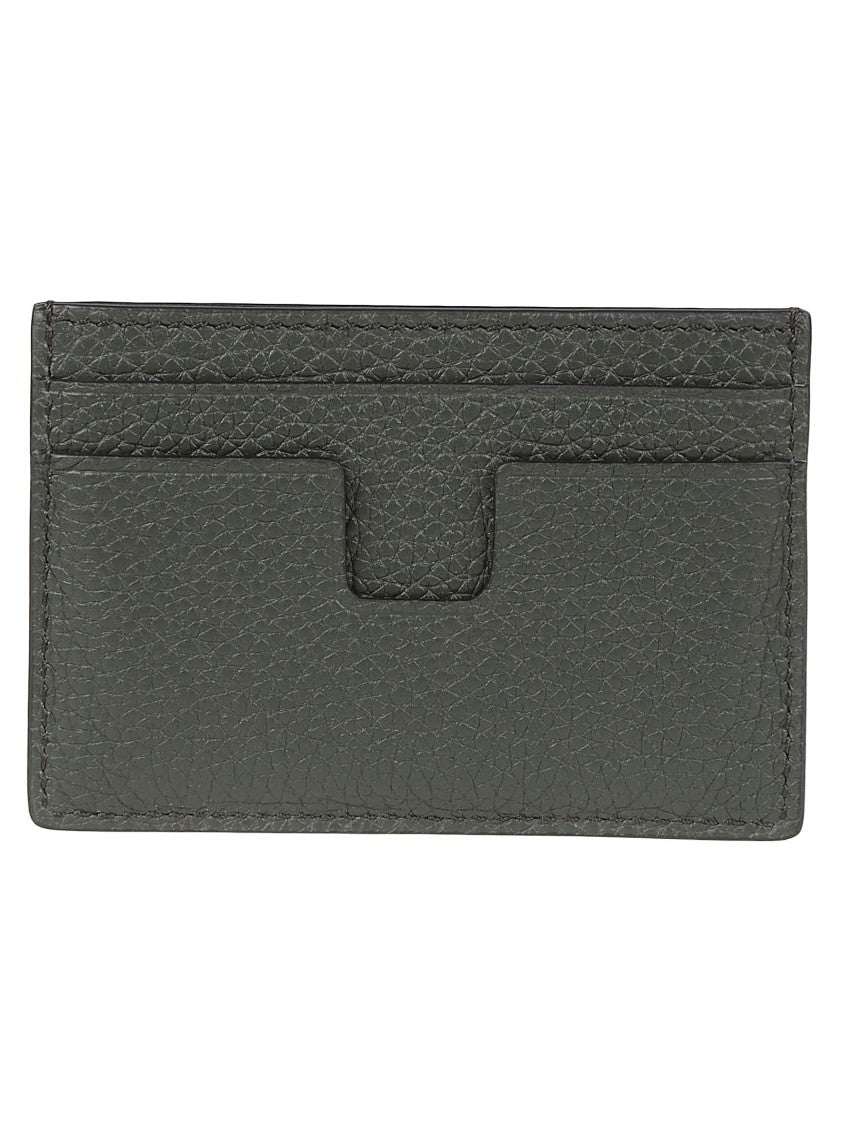 Tom Ford T Line Classic Textured Calfskin Cardholder