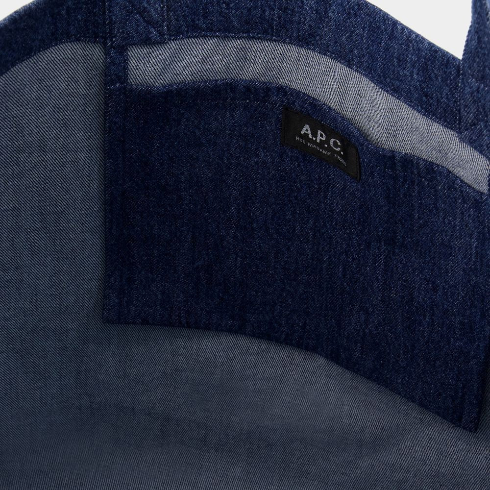 A.P.C. Diane Tote Bag - Cotton - Blue
