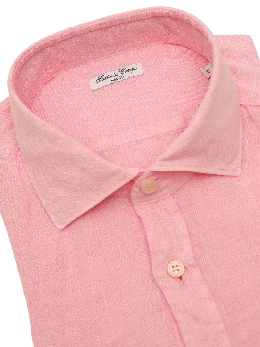 Sartoria Del Campo-Sonrisa Button Down Classic Casual Shirt