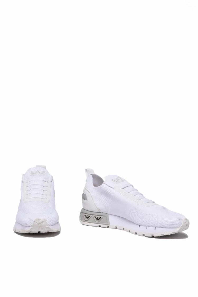 Ea7 Emporio Armani Low-Profile Sneakers With Knitted Upper