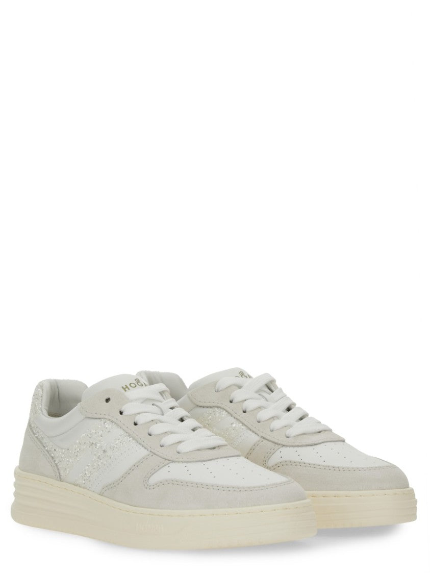 Hogan Textured Leather Sneakers