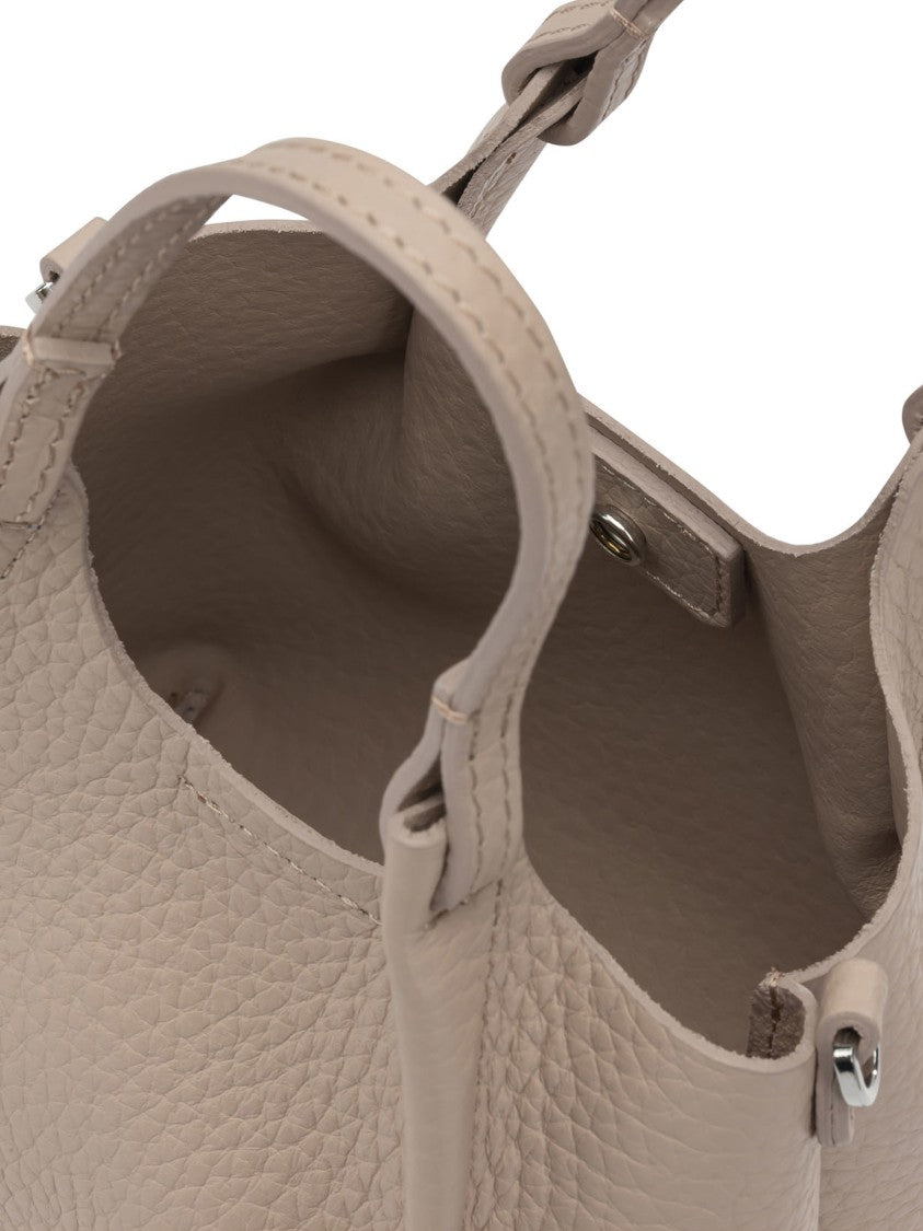 Gianni Chiarini Textured Leather Handbag With Dual Top Handles