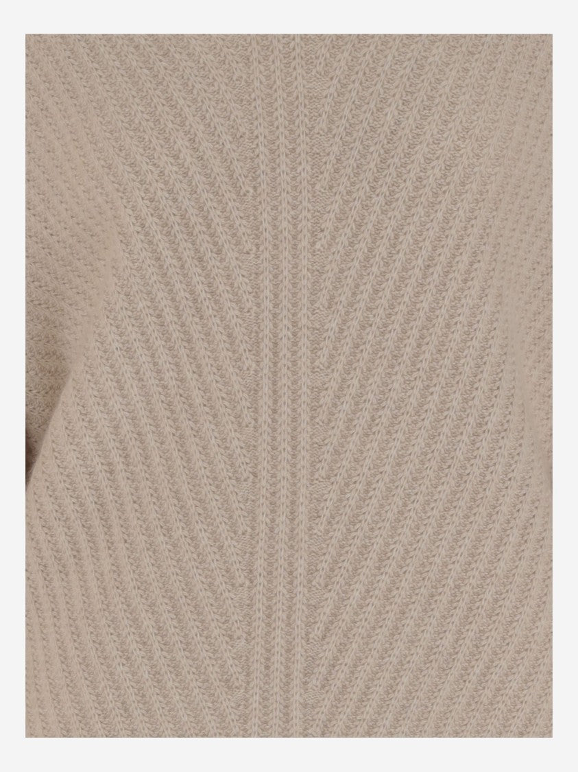 Allude Ribbed Cashmere Pullover