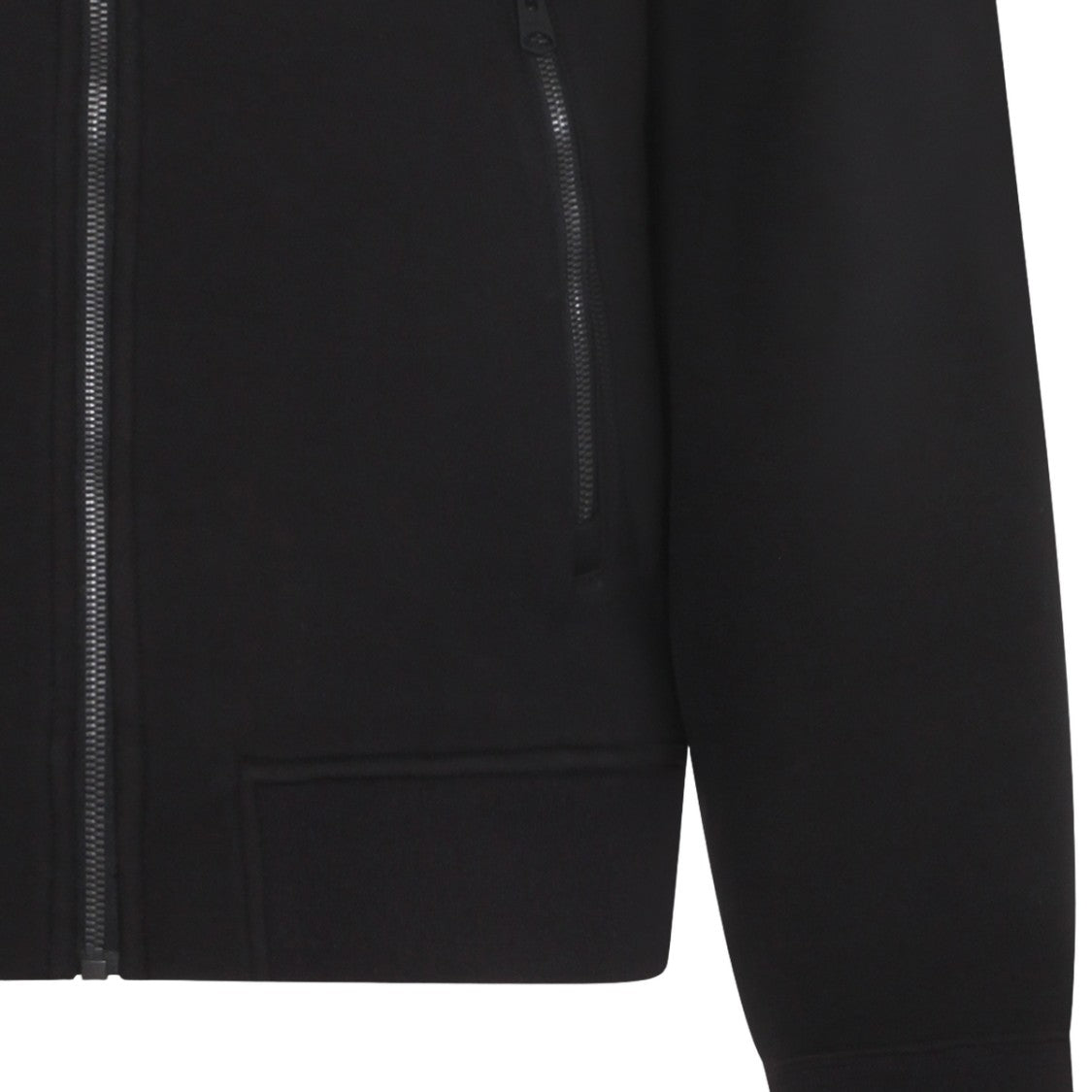 Mackage Classic Black Knit Hooded Sweatshirt