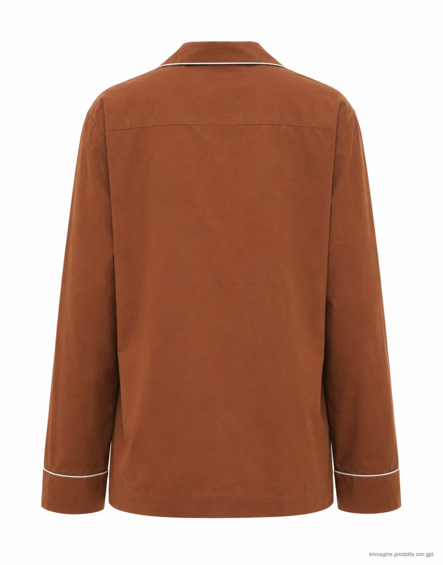 Forte Forte Chocolate My Shirt Cotton Poplin Shirt