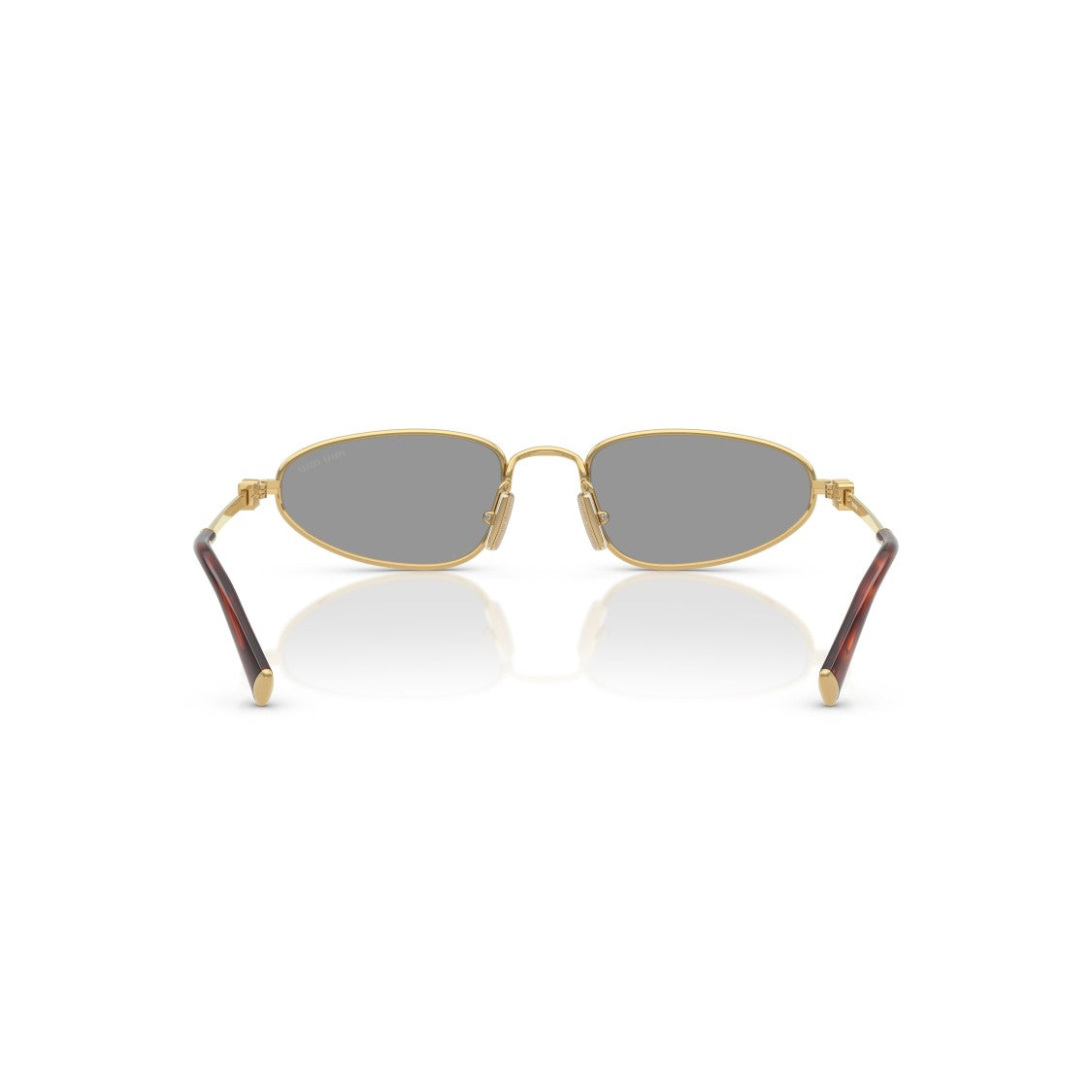Miu Miu 0Mu A52s Oval Gold-Tone Sunglasses