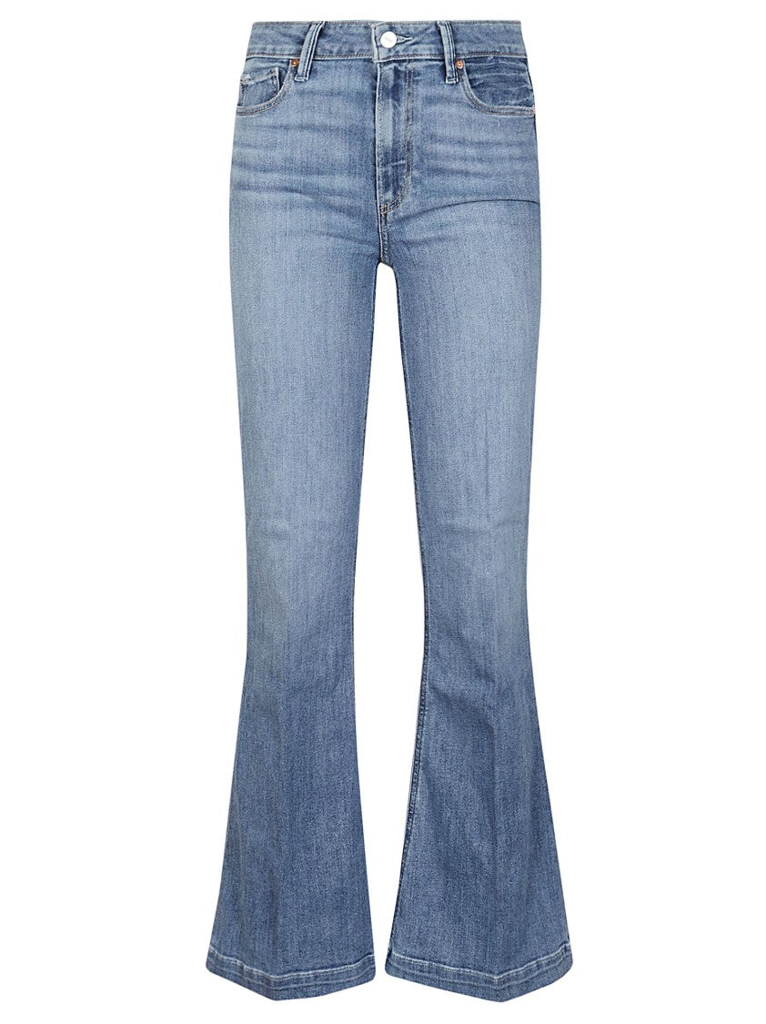 Paige High-Rise Flared Jeans With Vintage Wash