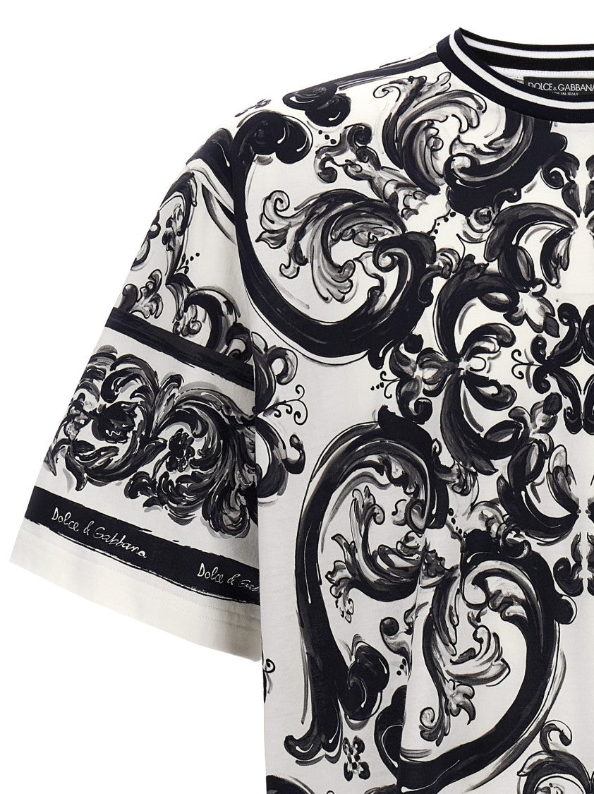 Dolce & Gabbana Maiolica' Print T-Shirt