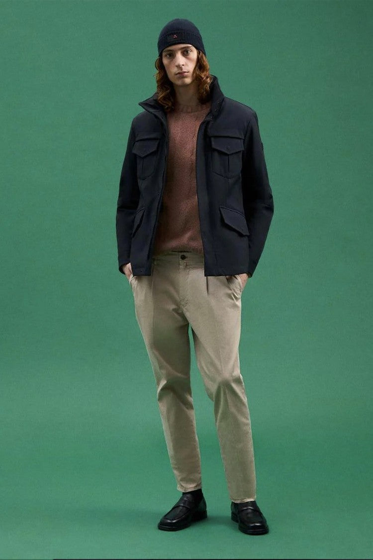 Peuterey Black Technical Nylon Zip-Up Jacket