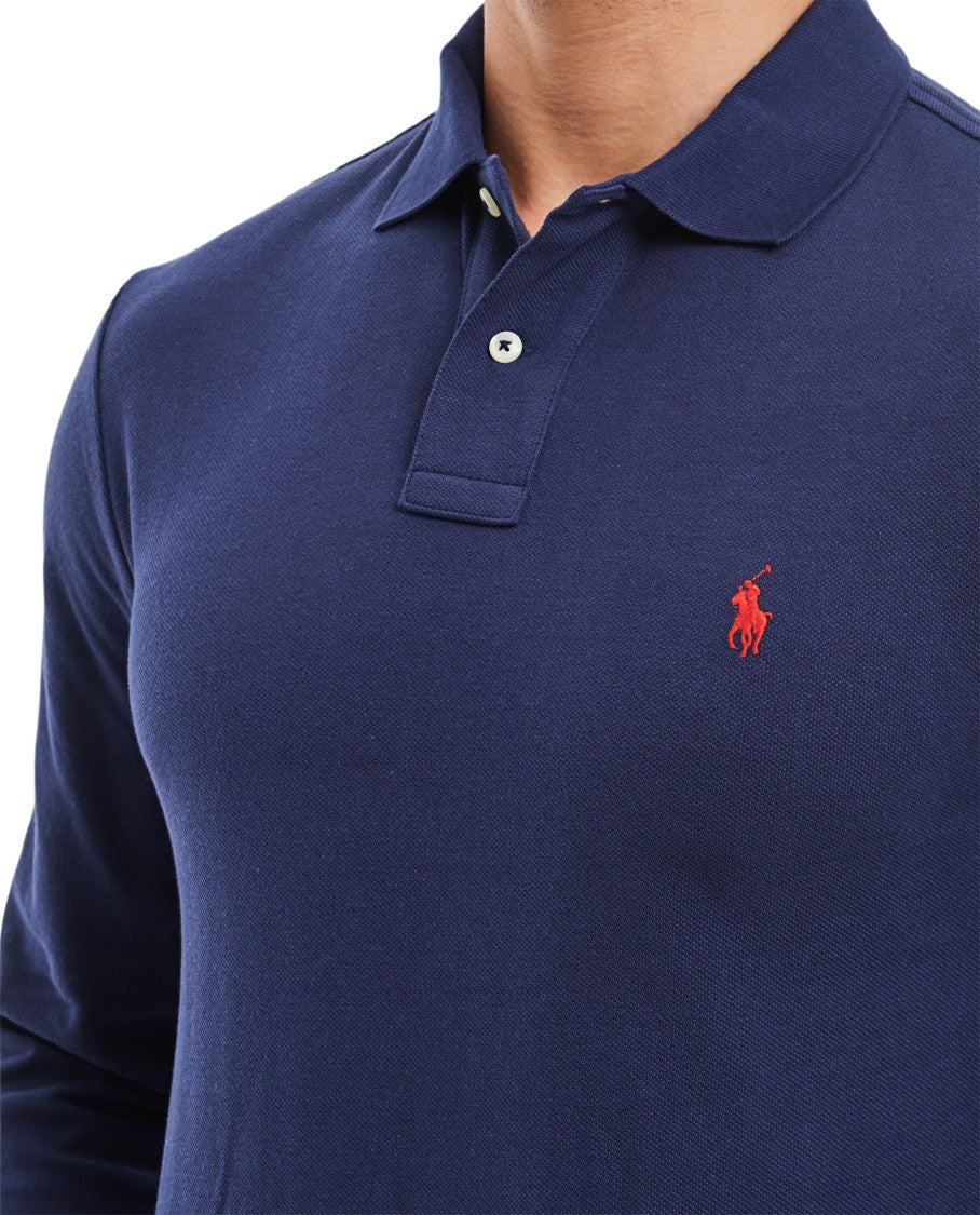 Polo Ralph Lauren Long Sleeve Polo With Ribbed Collar