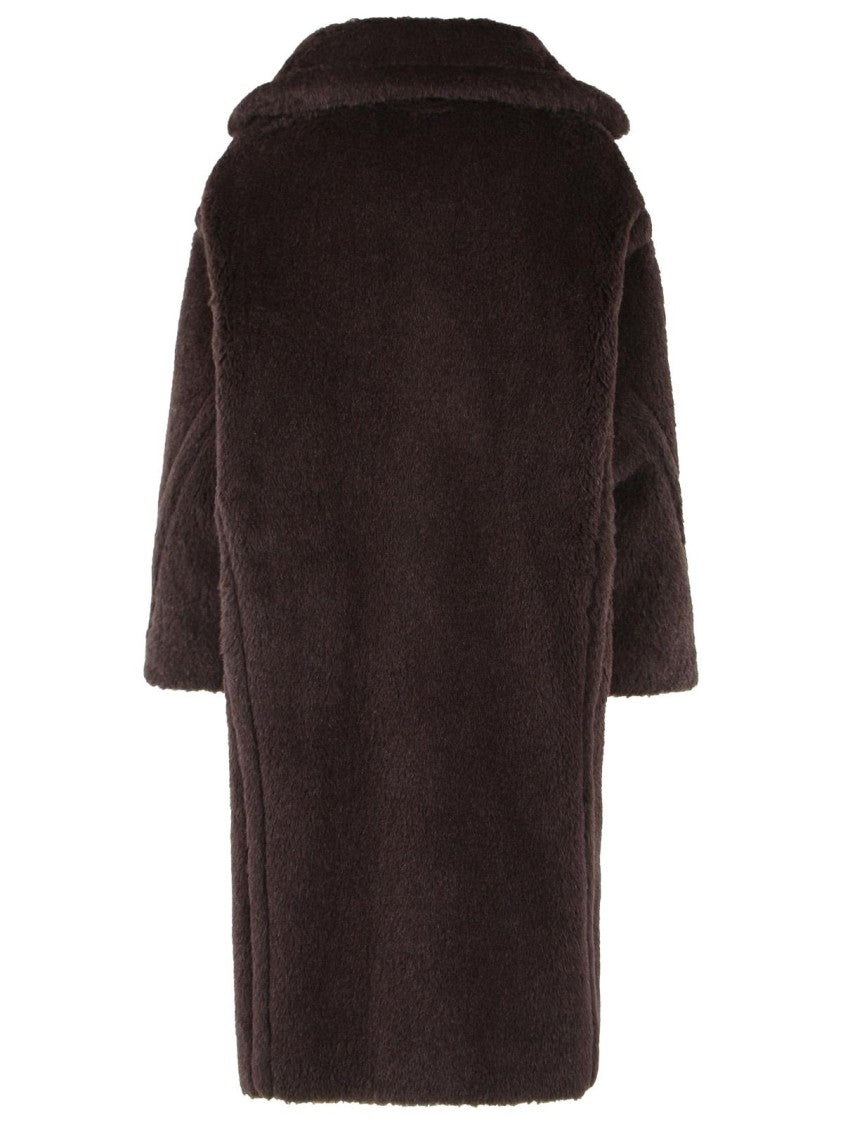 Max Mara 'Tedgirl' Dark Brown Alpaca Blend Coat