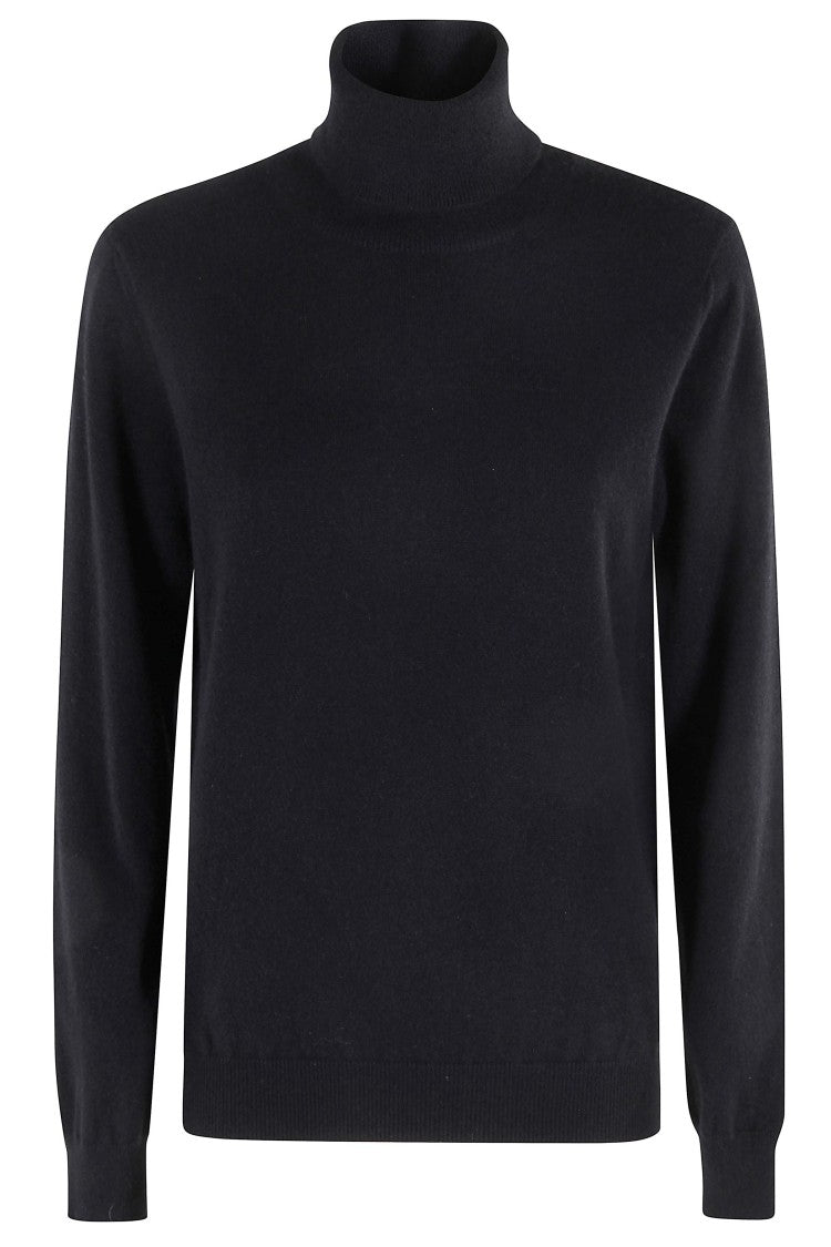 Malo Fitted High Collar Cashmere Jersey