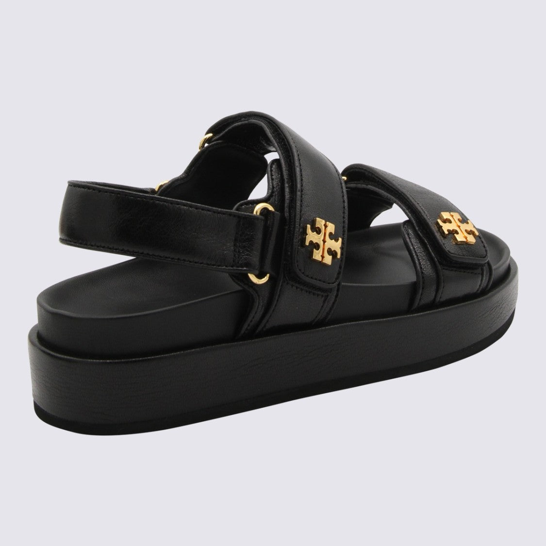 Tory Burch Black Leather Kira Sports Sandals
