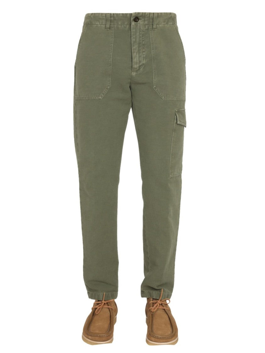 Department 5 Straight-Leg Casual Pants With Button Closure