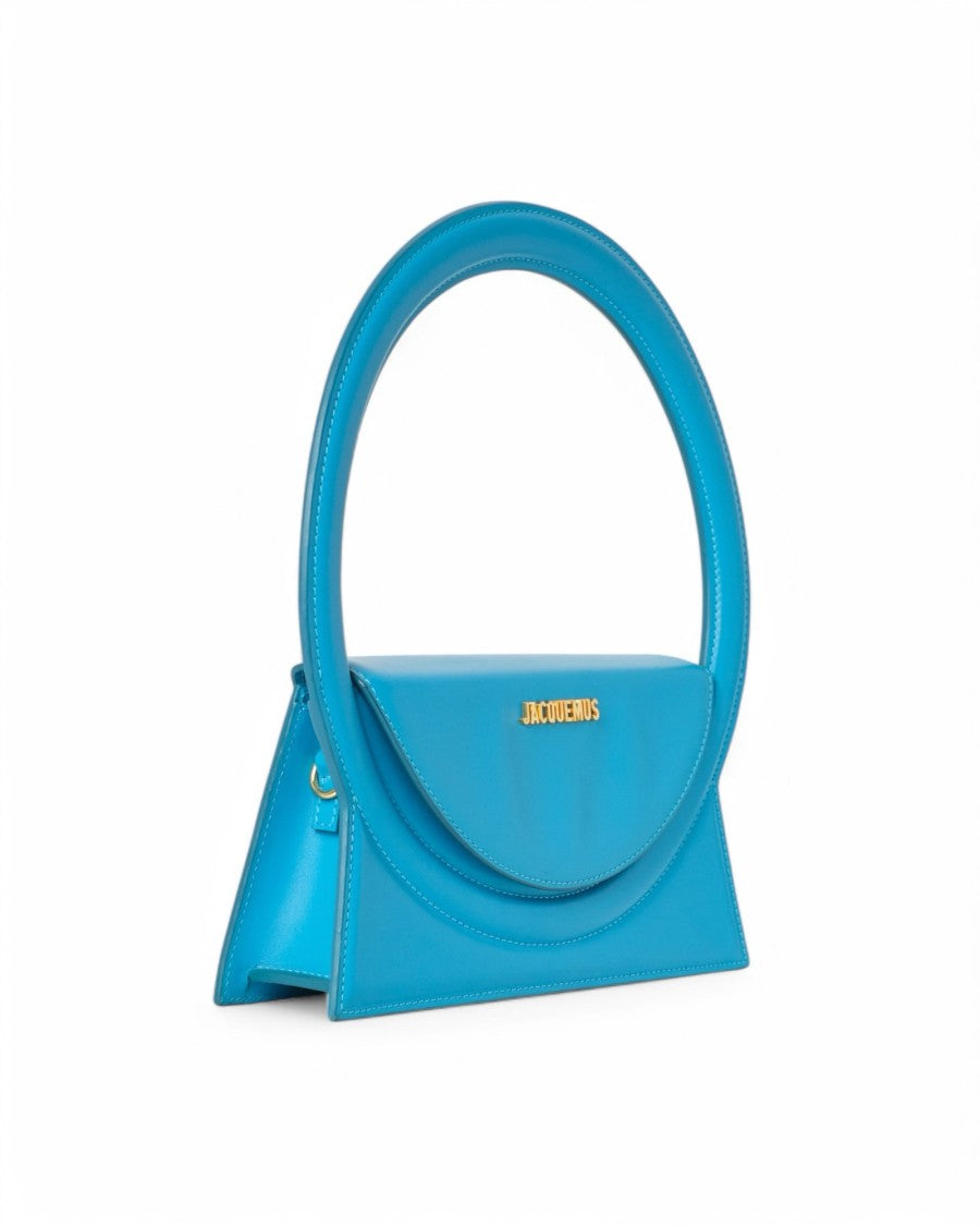 Jacquemus Le Sac Round Medium Azzurra