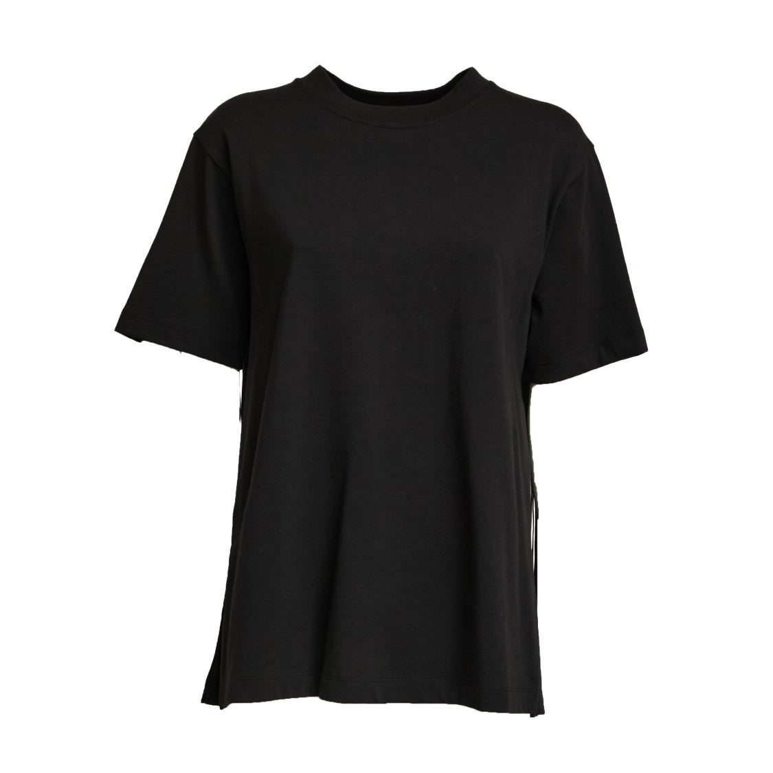 Sportmax Top Teatino Jersey T-Shirt With Textured Fringe Detail