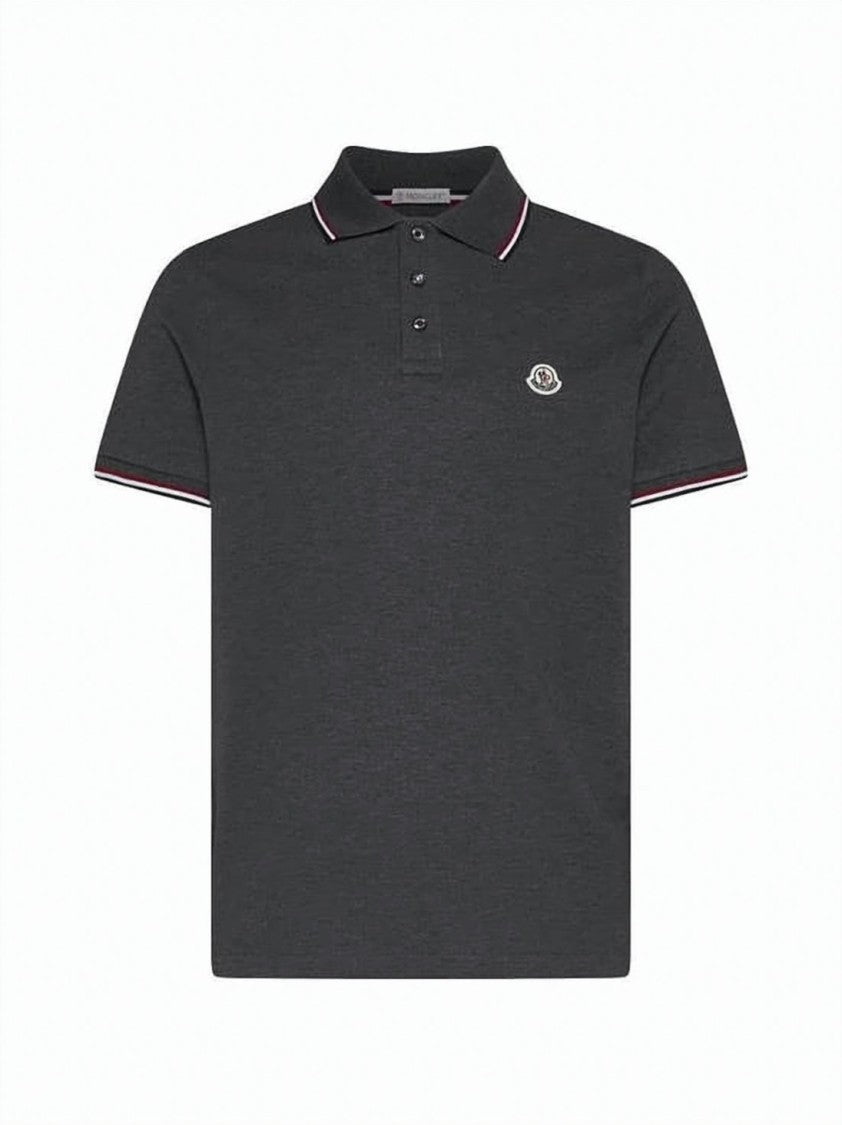 Moncler Moncler Cotton Piqué Polo Shirt With Contrasting Trim