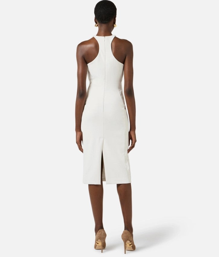 Elisabetta Franchi Sleeveless Metal Detail Midi Dress
