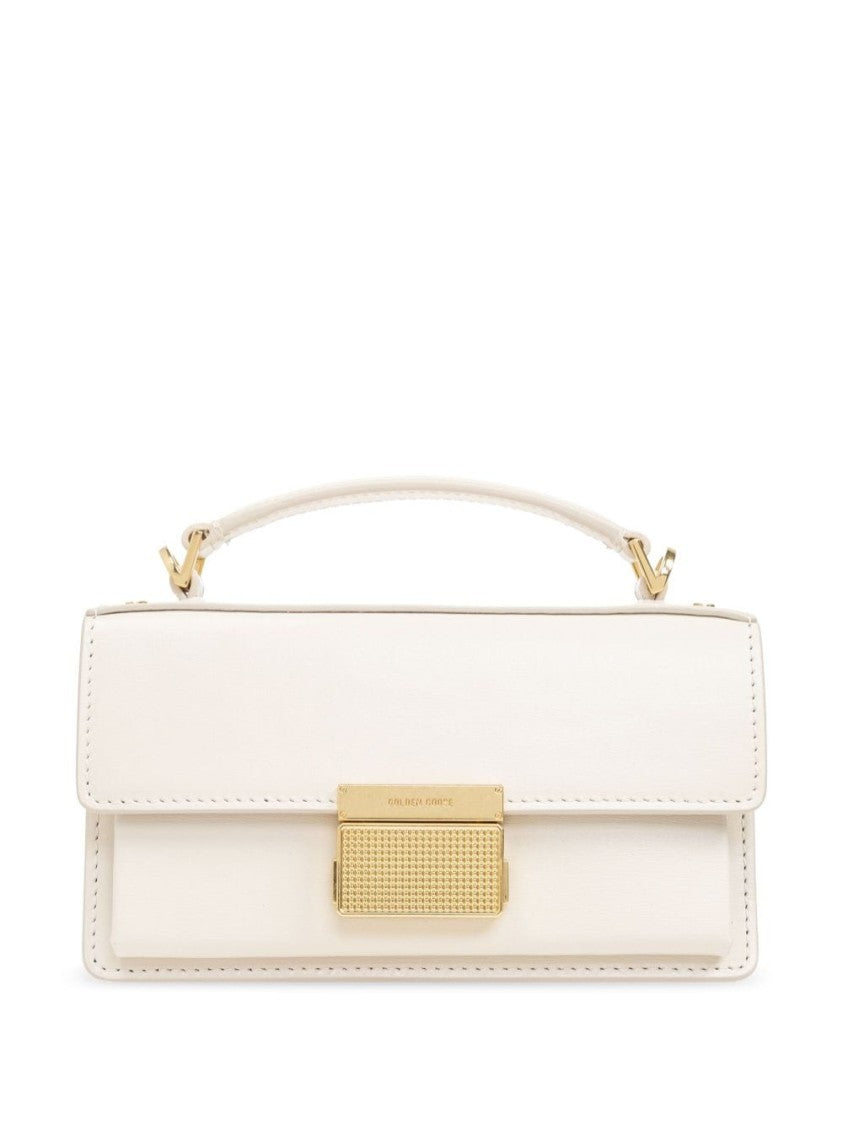 Golden Goose Structured Handbag With Gold-Tone Clasp And Detachable Strap