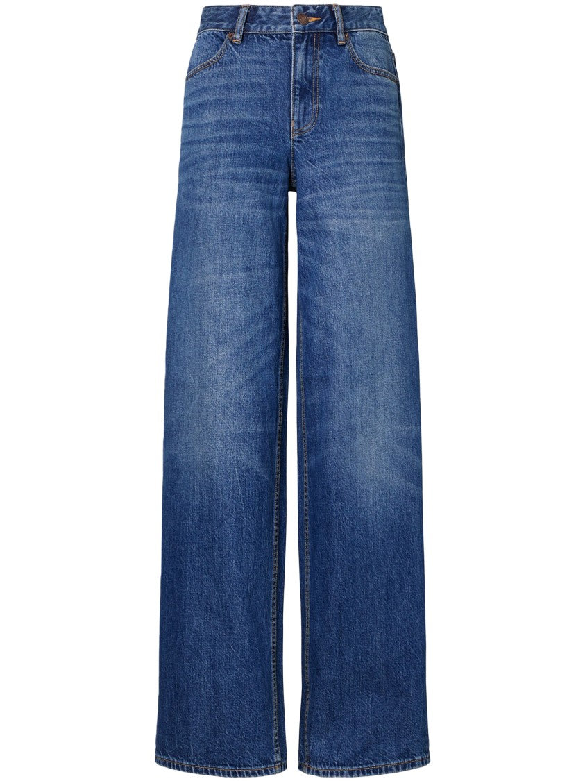 Tory Burch High-Waisted Wide-Leg Jeans