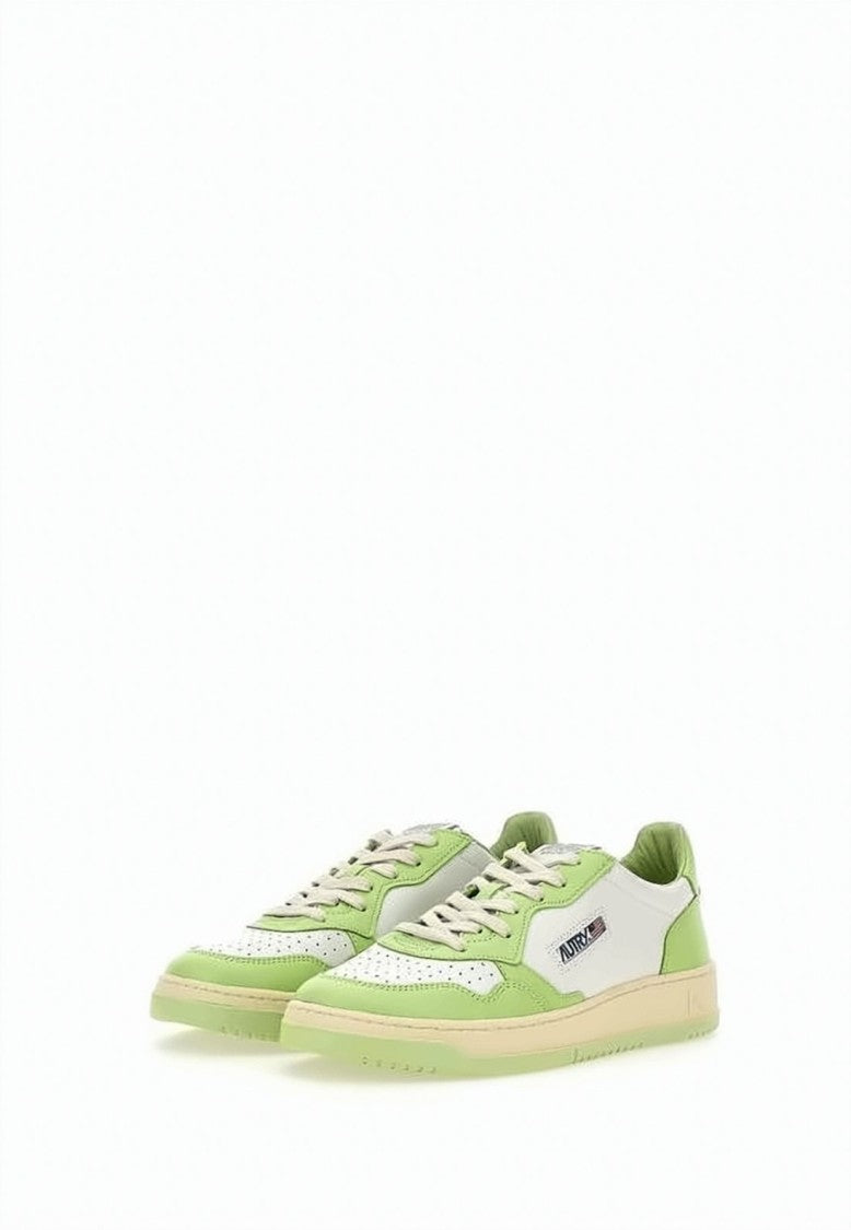 Autry Low-Top Leather Sneakers With Perforated Toe Box