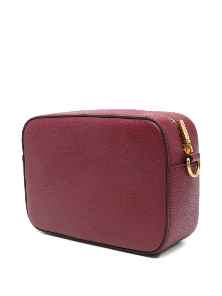 Coccinelle Structured Textured Leather Shoulder Bag