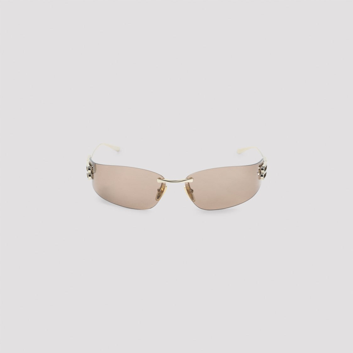 Balenciaga Rimless Metallic Gold Balenciaga Sunglasses