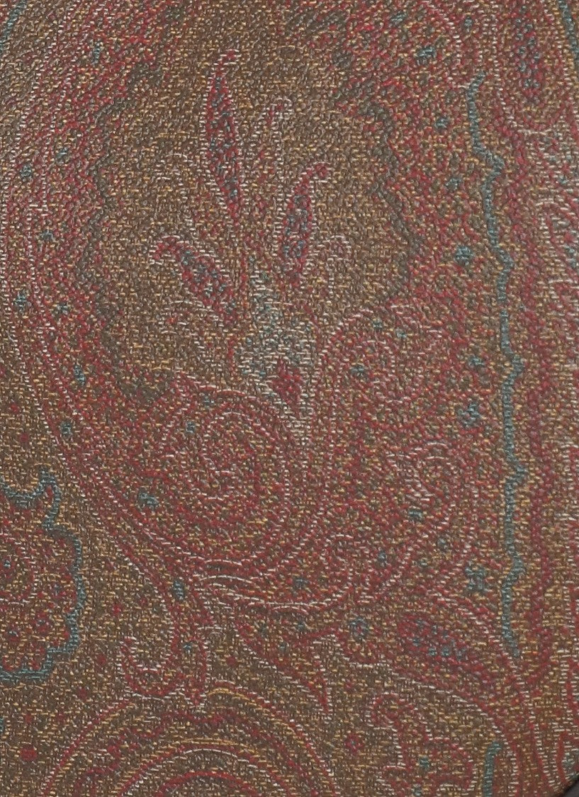 Etro Crescent-Shaped Brown Paisley Jacquard Etro Handbag