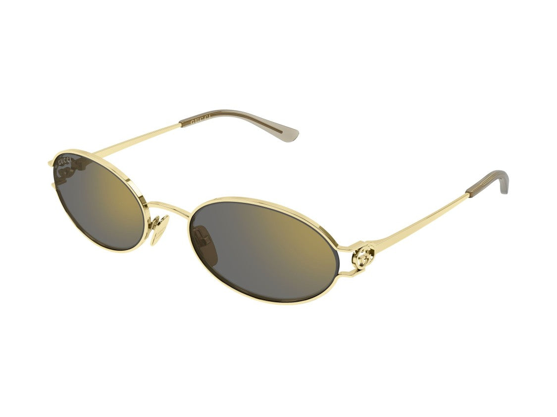 Gucci Gg2233s Polished Gold Metal Round Sunglasses