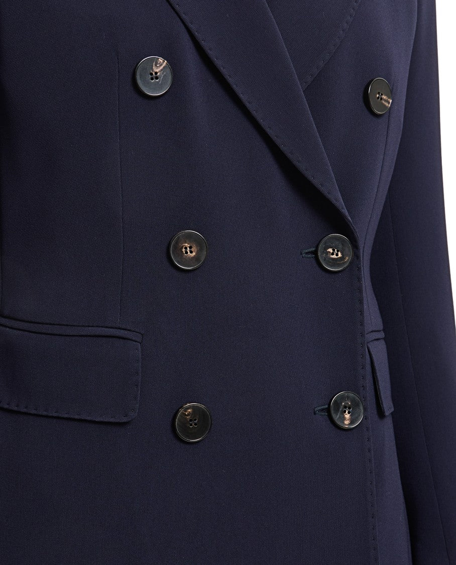 Alberto Biani Double-Breasted Cady Blazer