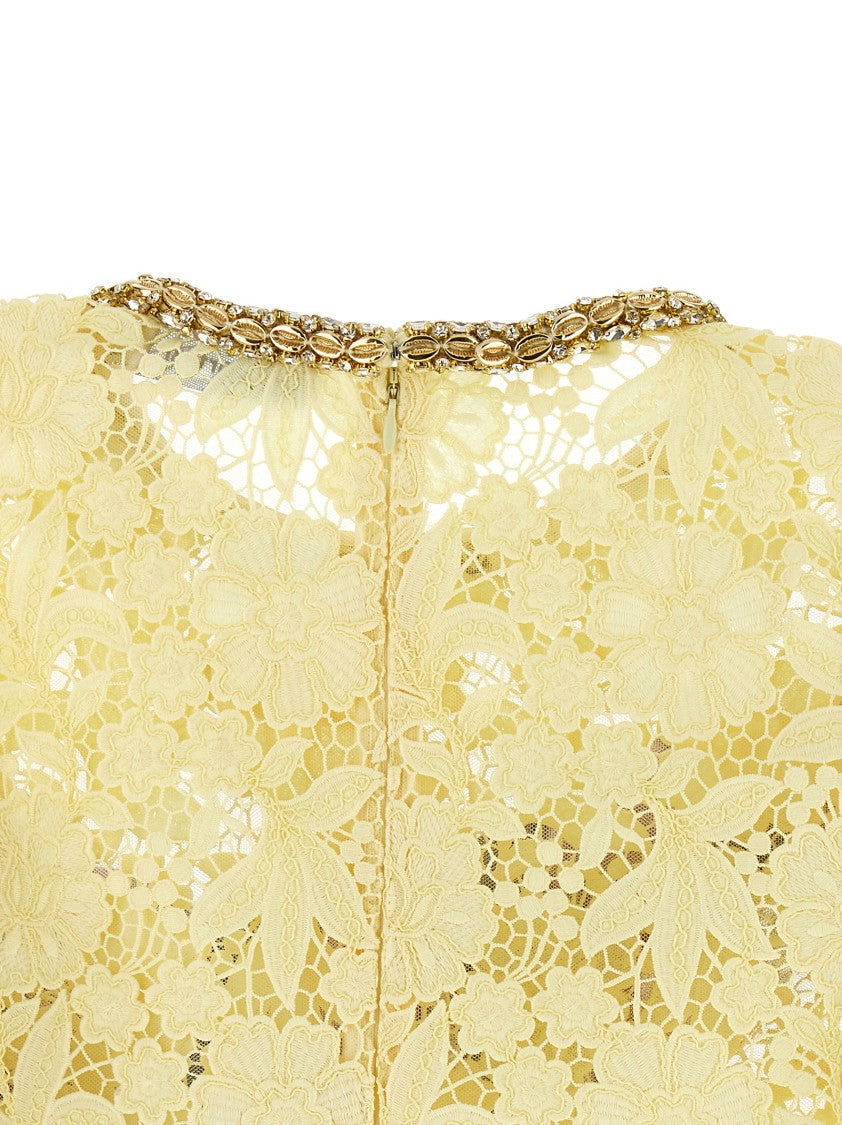 Self-Portrait 'Yellow Lace' Top