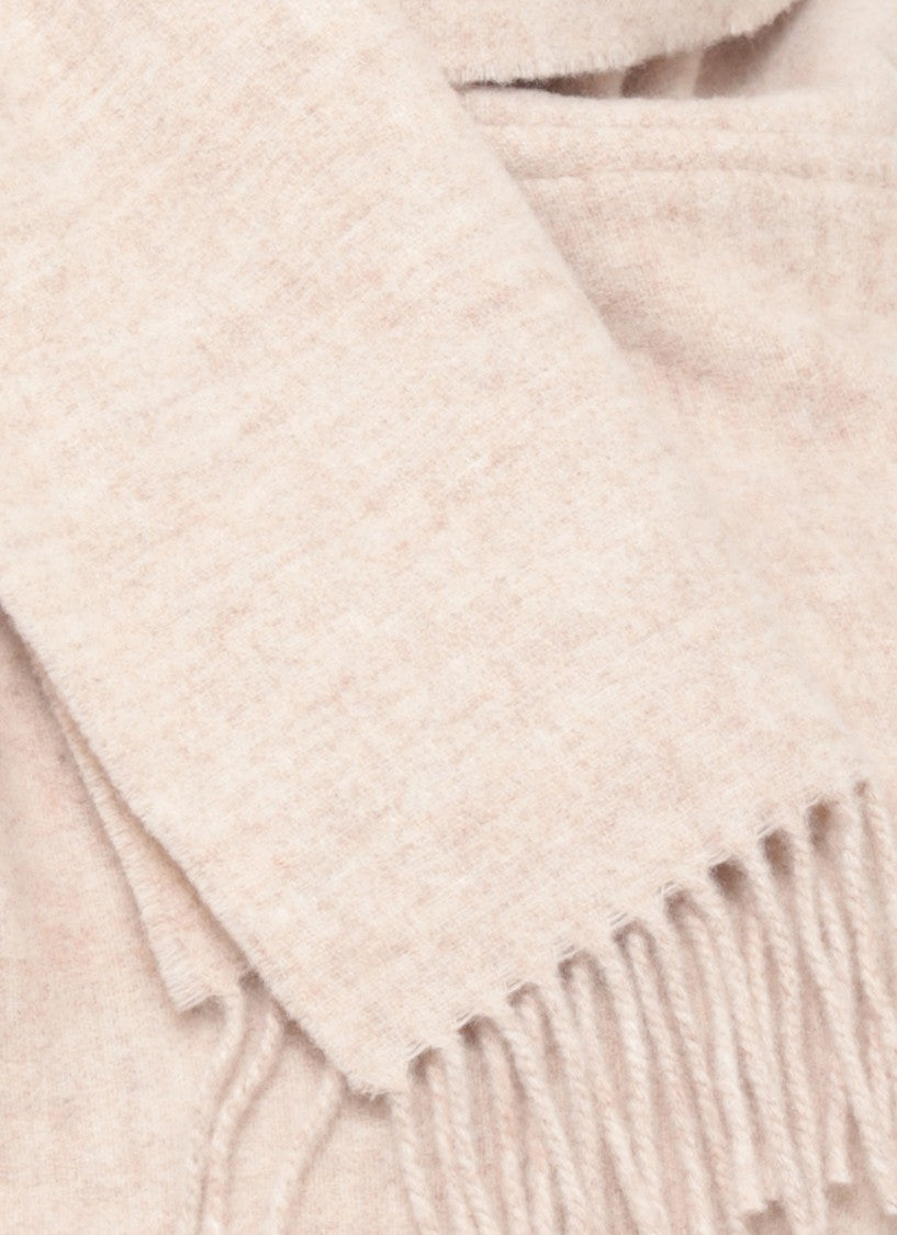 Fabiana Filippi Wool Gilet With Fringed Trims And Scarf Detail