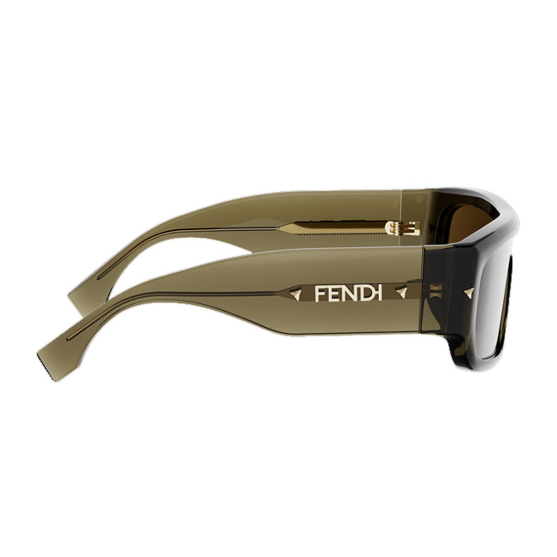 Fendi Translucent Green Screen Acetate Sunglasses