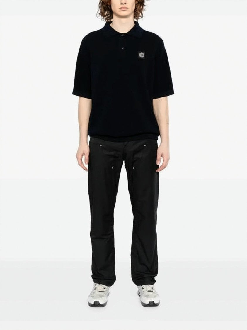 Stone Island Short-Sleeved Polo Shirt With Classic Collar