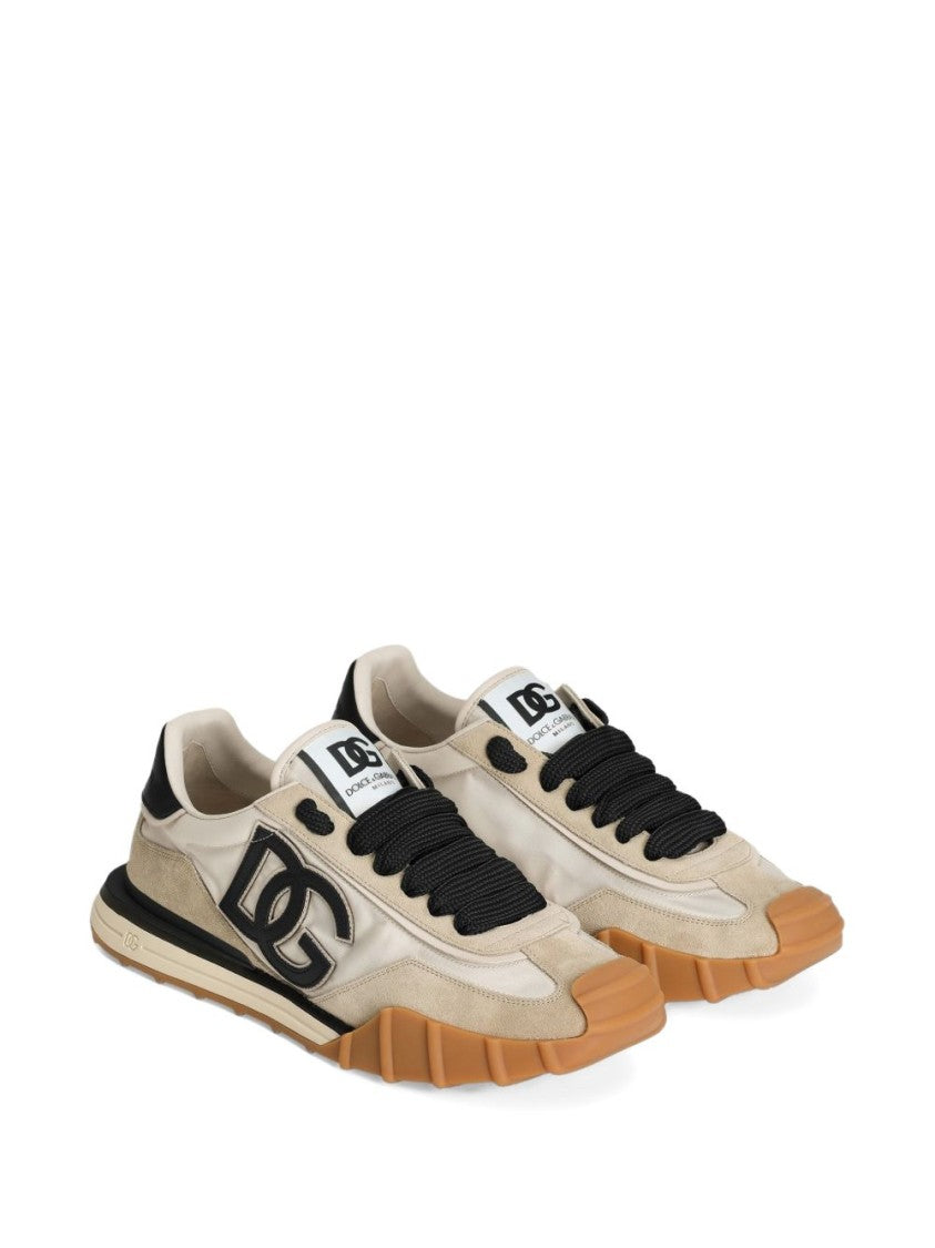Dolce & Gabbana Beige And Cream Sneakers