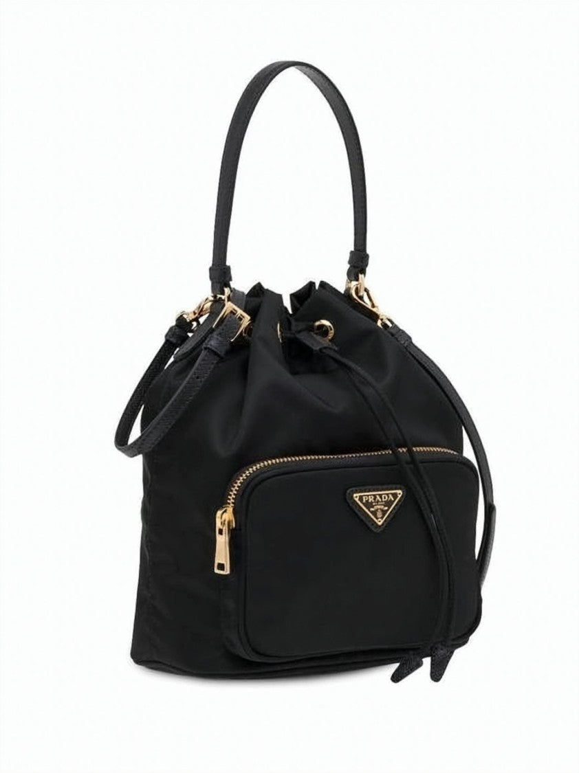Prada Re-Edition 1995 Nylon Duet Bucket Bag