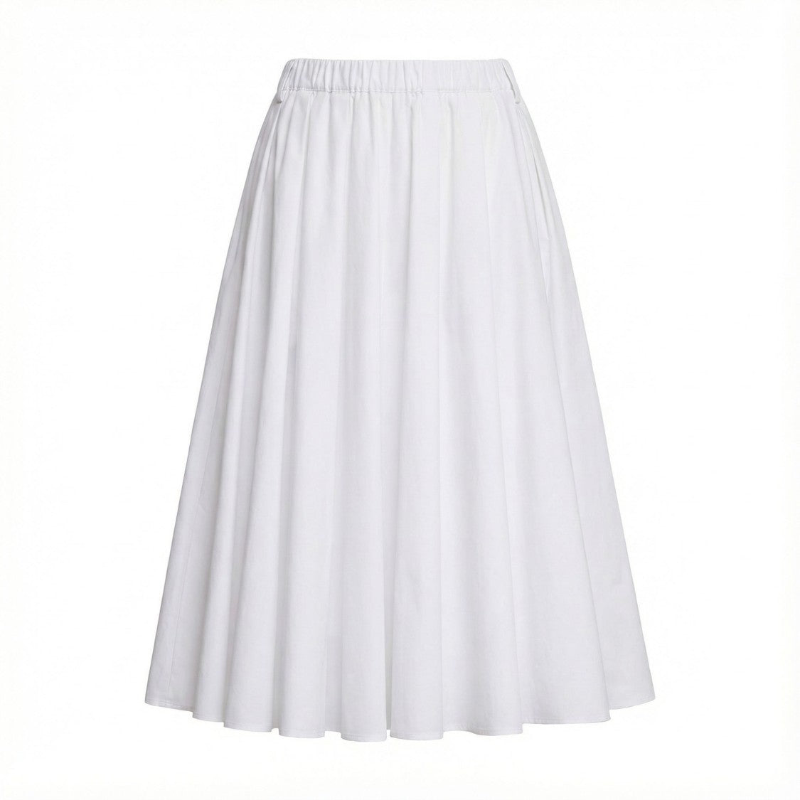 N°21 Pleated Circle Midi Skirt