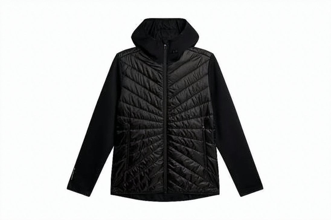 J Lindeberg Quilted Black Jacket With High Collar