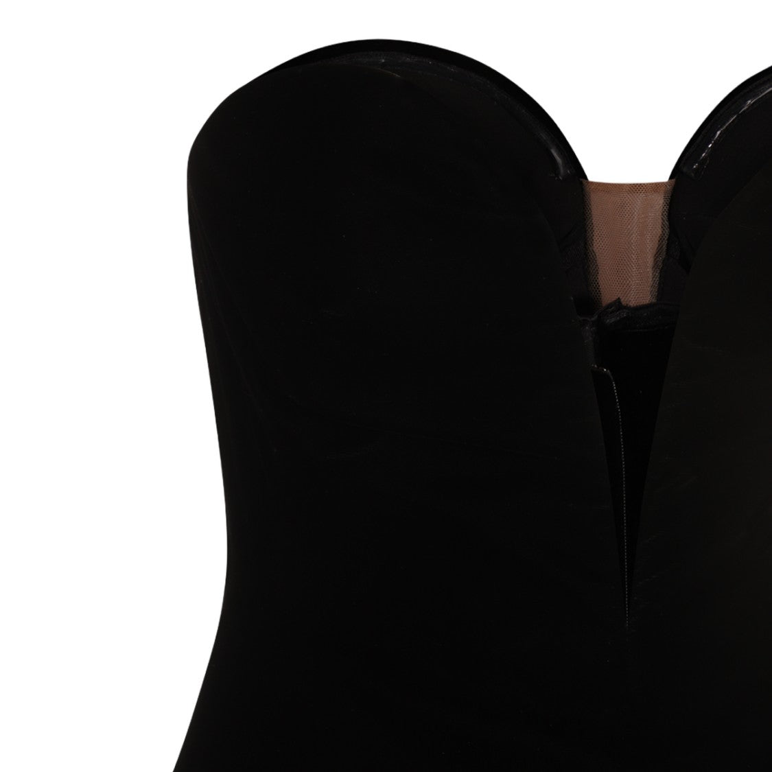 Tom Ford Strapless Black Midi Dress With Sweetheart Neckline
