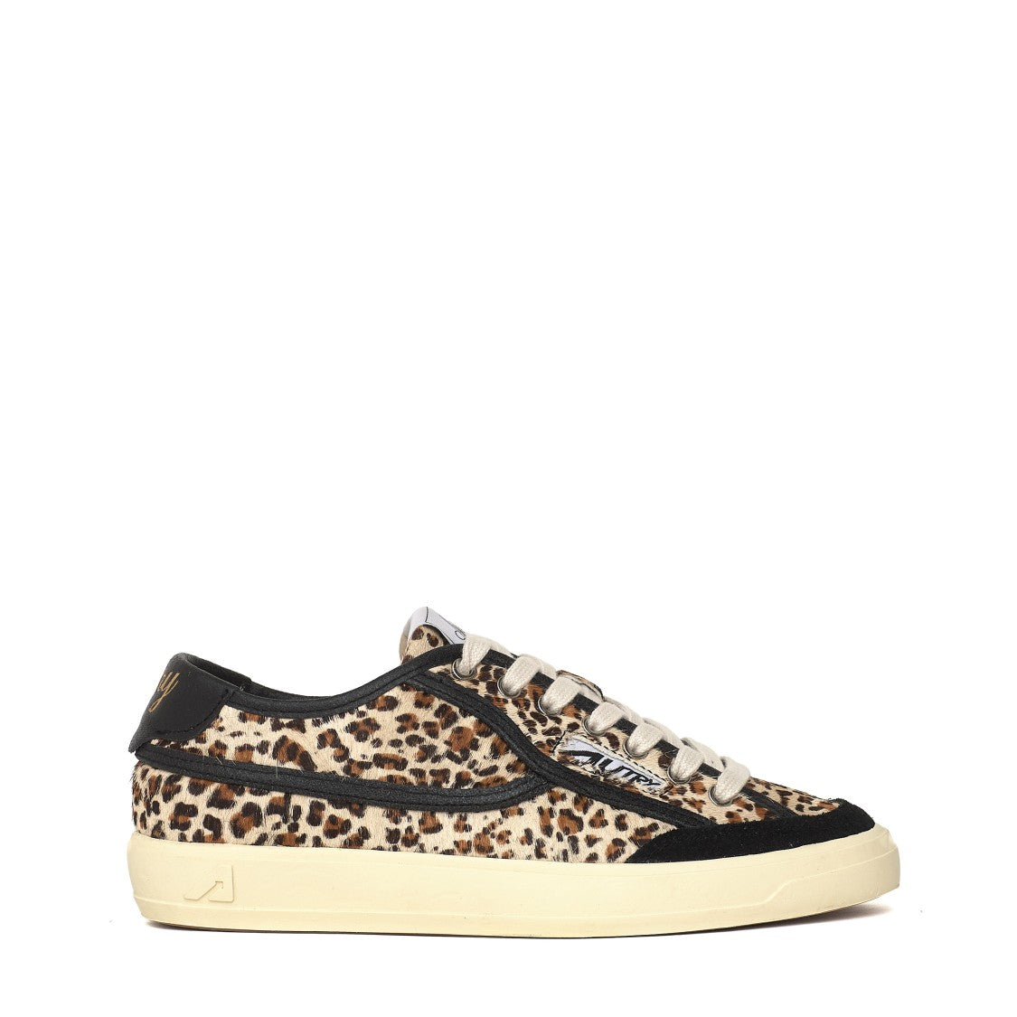 Autry Windscape Low Pony Crack Leather Low-Top Sneakers
